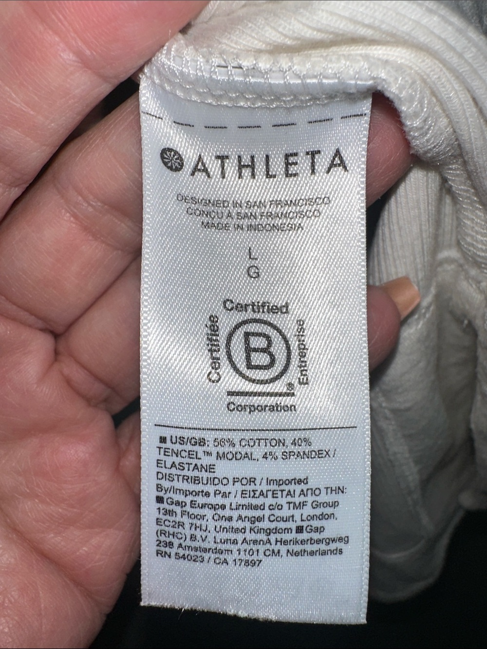 Athleta Cream Long-Sleeve Crew Sweatshirt - Picture 5 of 6